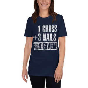 1 Cross 3 nails Short-Sleeve Unisex T-Shirt